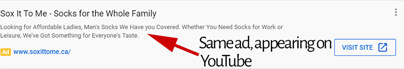 copywriting example youtube ad