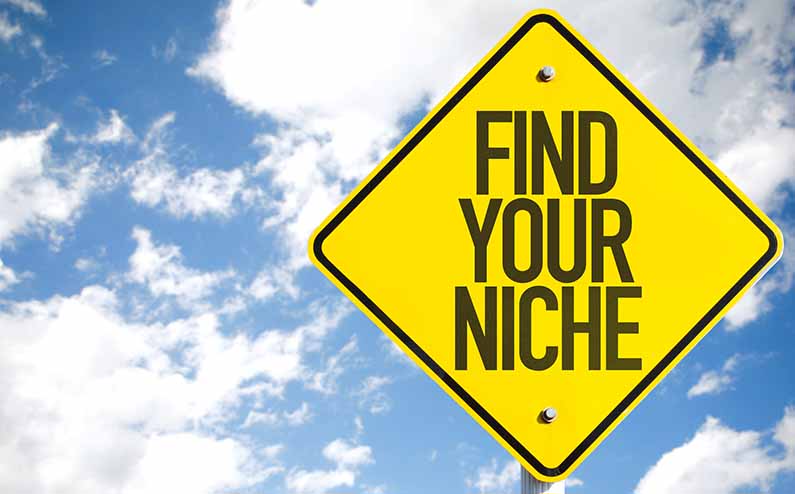 how to find your niche sign