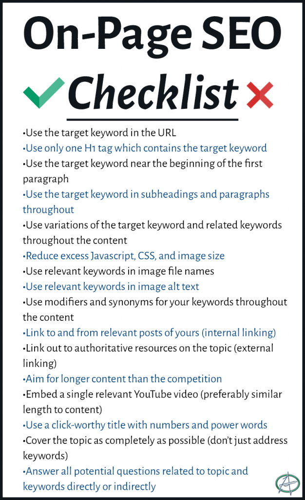 on-page-seo-checklist