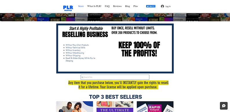 plr hustle review screenshot