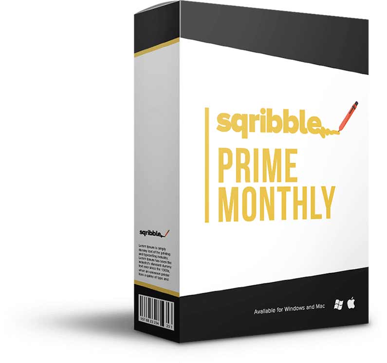 sqribble prime monthly